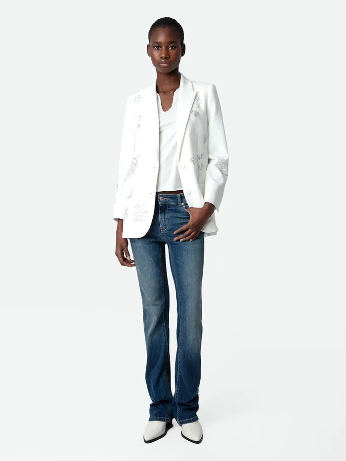 Women Zadig and Voltaire Jackets and Coats Viva Diamant Blazer Judo