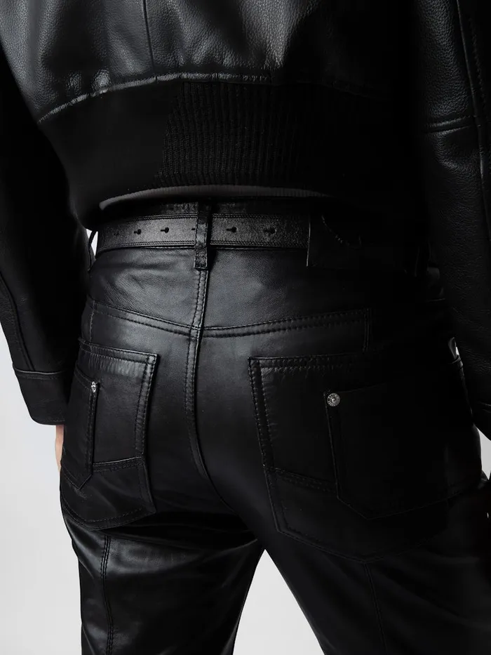 Women Zadig and Voltaire Leather Elvir Leather Pants Black