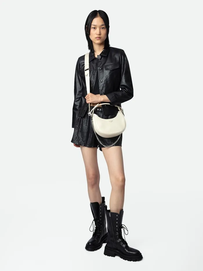 Women Zadig and Voltaire Leather Moonrock Bag Flash