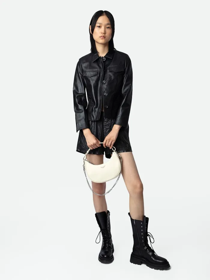 Women Zadig and Voltaire Leather Moonrock Bag Flash