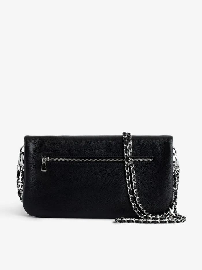 Women Zadig and Voltaire Leather Rock Clutch Black
