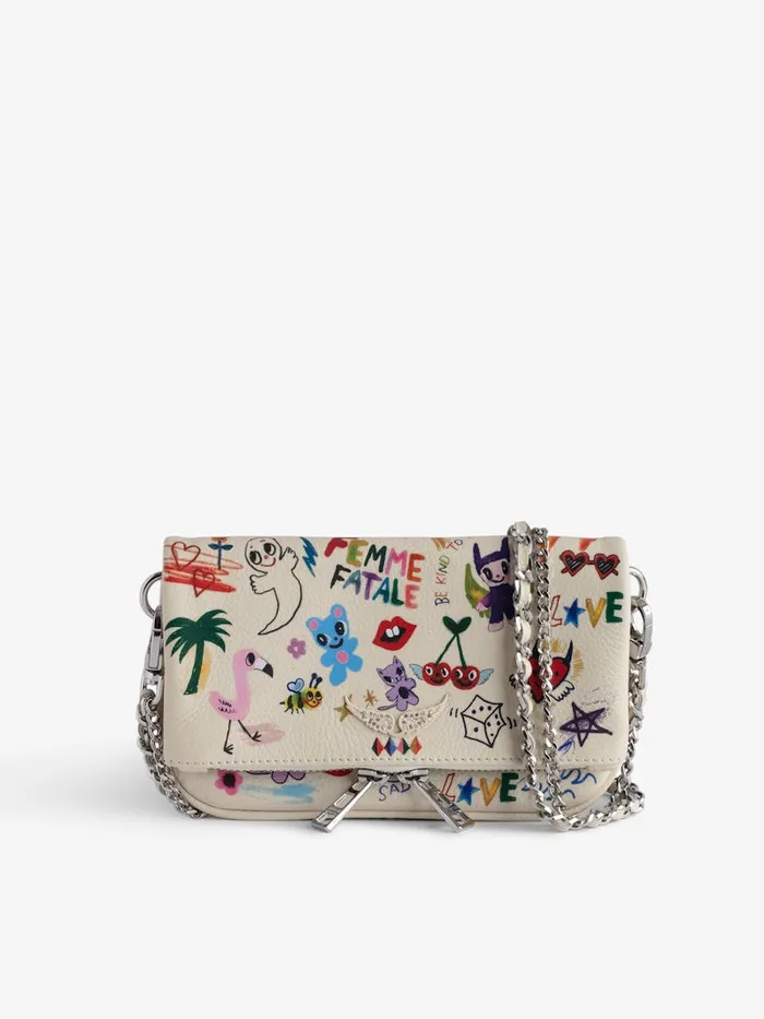 Women Zadig and Voltaire Mini Bags Rock Nano Clutch Flash