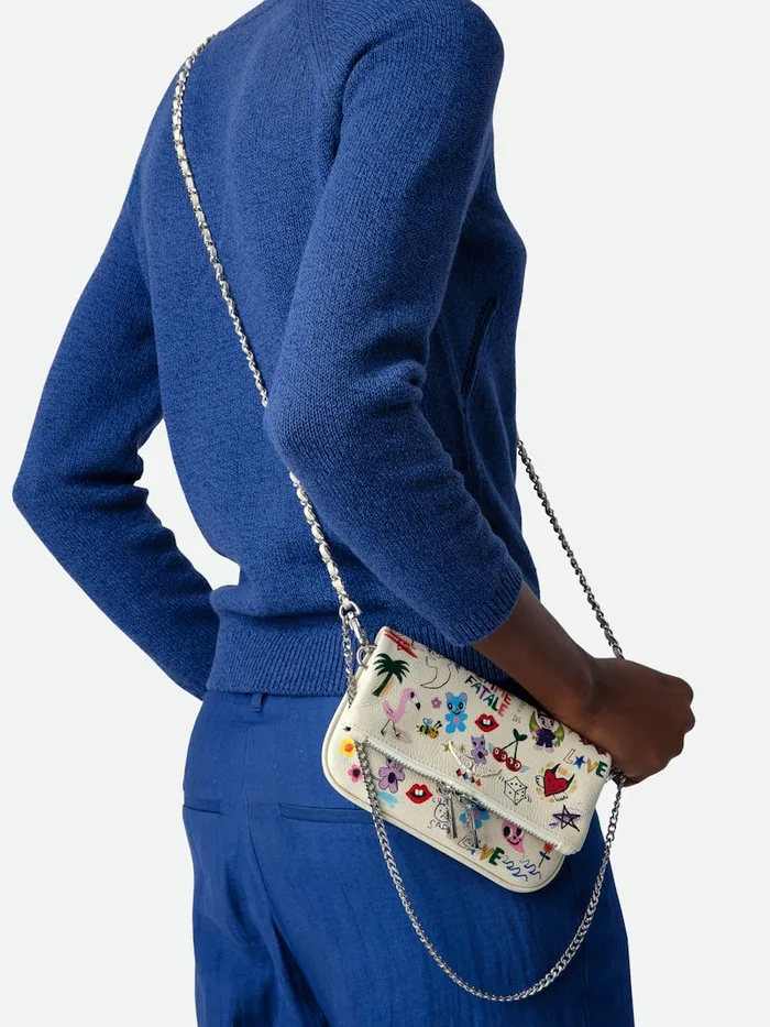 Women Zadig and Voltaire Mini Bags Rock Nano Clutch Flash