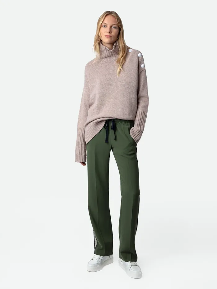 Women Zadig and Voltaire Pants and Shorts Pomy Pants Used Kaki