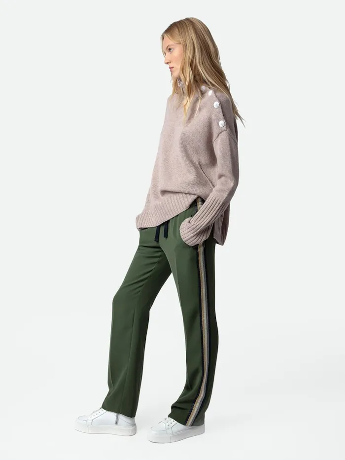 Women Zadig and Voltaire Pants and Shorts Pomy Pants Used Kaki