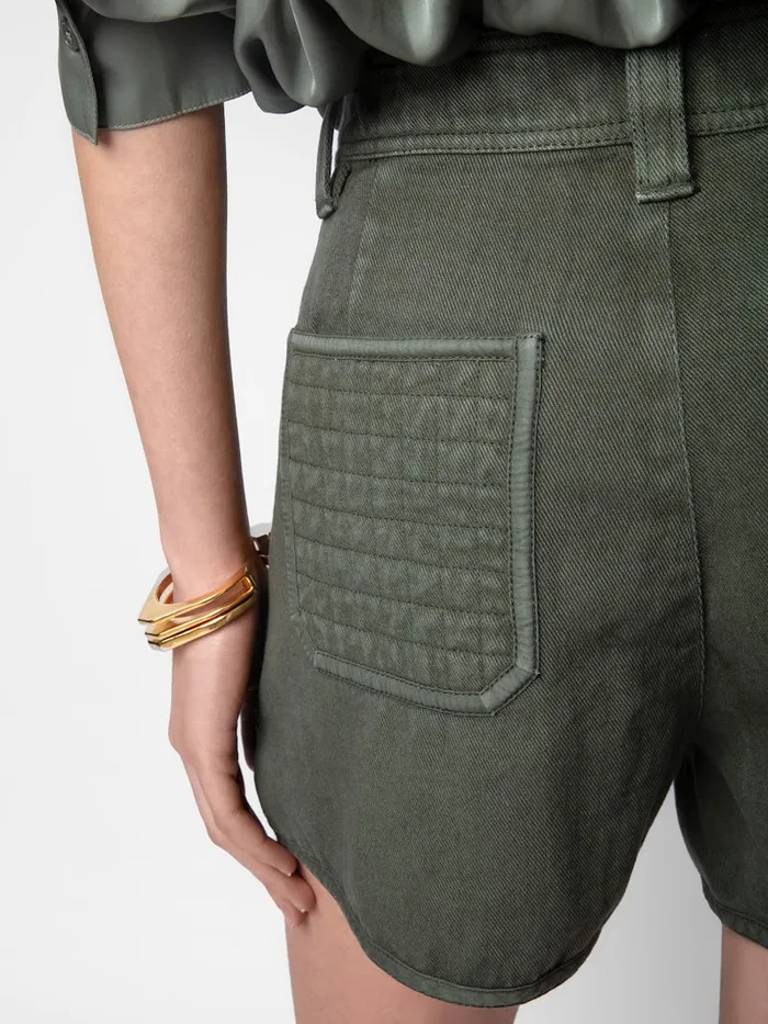 Women Zadig and Voltaire Pants and Shorts Sei Shorts Kaki