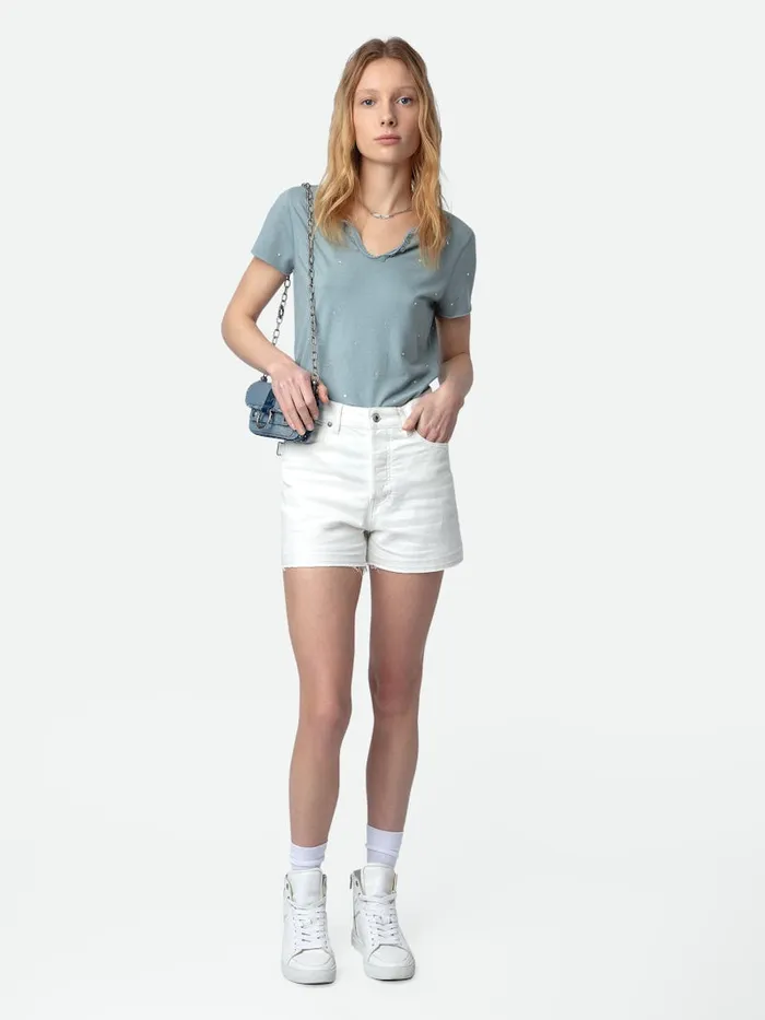 Women Zadig and Voltaire Pants and Shorts Sissi Denim Shorts Judo