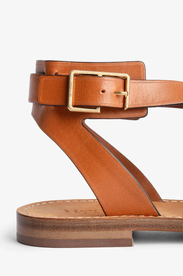 Women Zadig and Voltaire Pumps and Sandals Cecilia Caprese Sandals Tawny