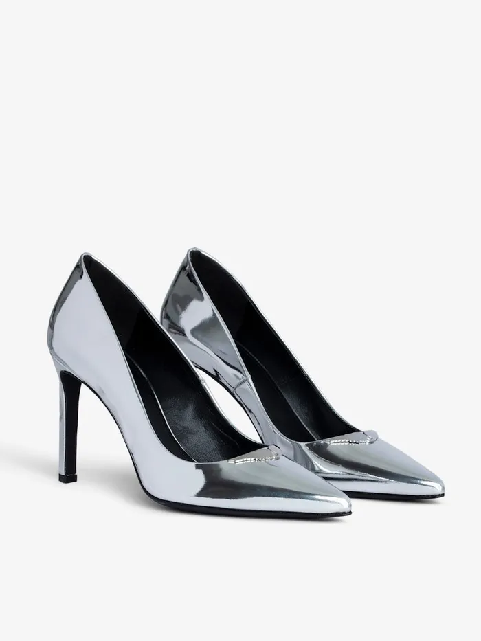 Women Zadig and Voltaire Pumps and Sandals Perfect Court Shoes Silver