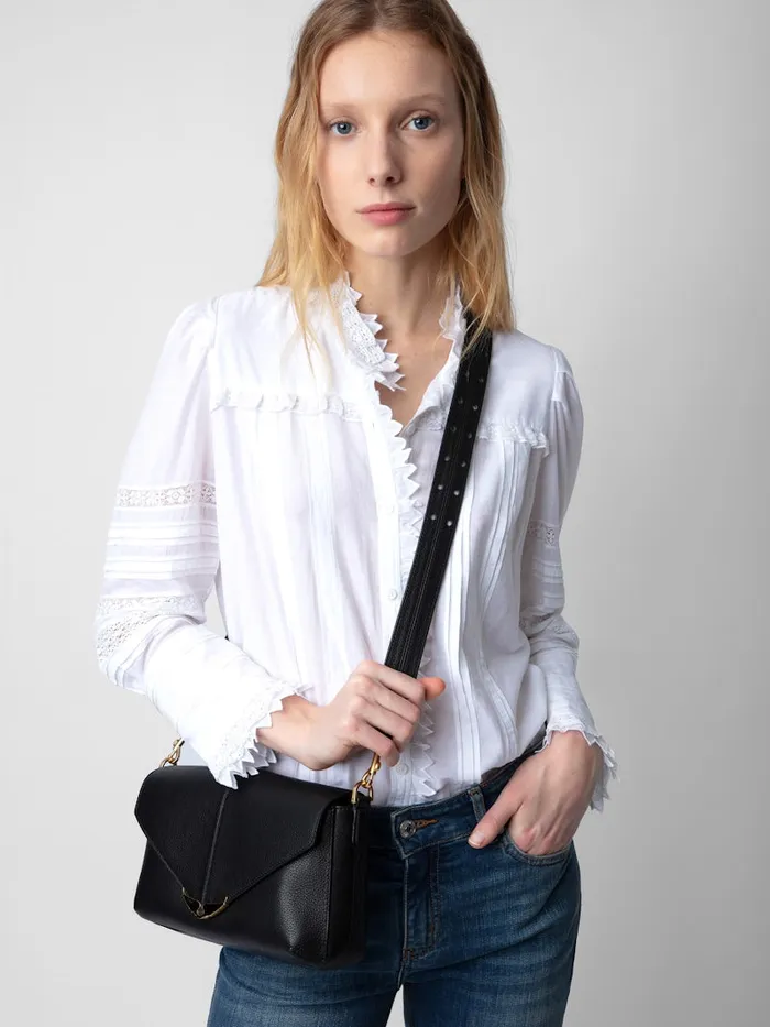 Women Zadig and Voltaire Shoulder Bags Borderline Daily Bag Black