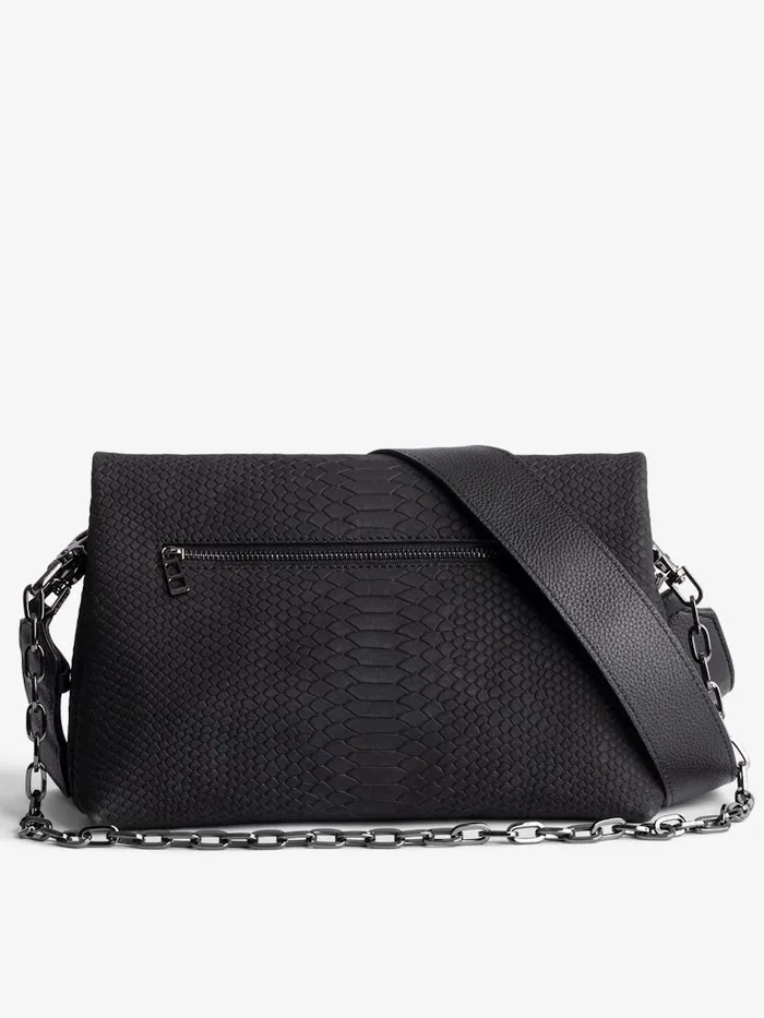 Women Zadig and Voltaire Shoulder Bags Rocky Soft Savage Bag Black