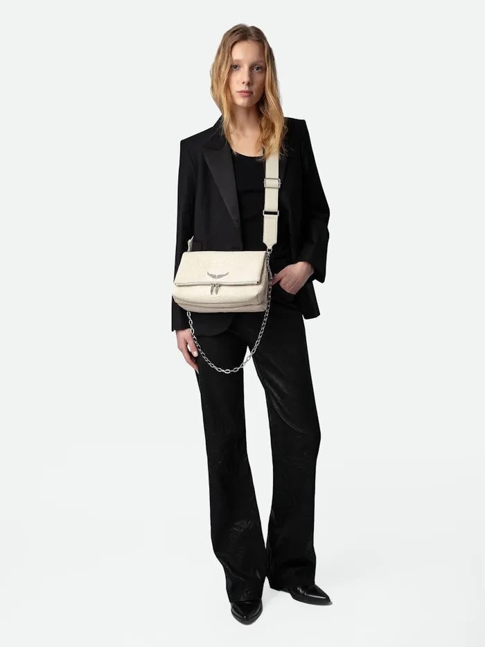 Women Zadig and Voltaire Shoulder Bags Rocky Soft Savage Bag Flash