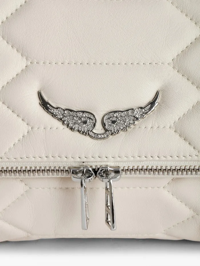 Women Zadig and Voltaire Shoulder Bags Rocky XL Mat Scale Bag Flash