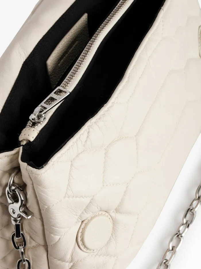 Women Zadig and Voltaire Shoulder Bags Rocky XL Mat Scale Bag Flash