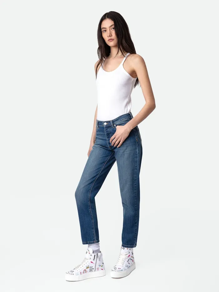 Women Zadig and Voltaire Sneakers ZV1747 High Flash Chunky HighTop Sneakers White