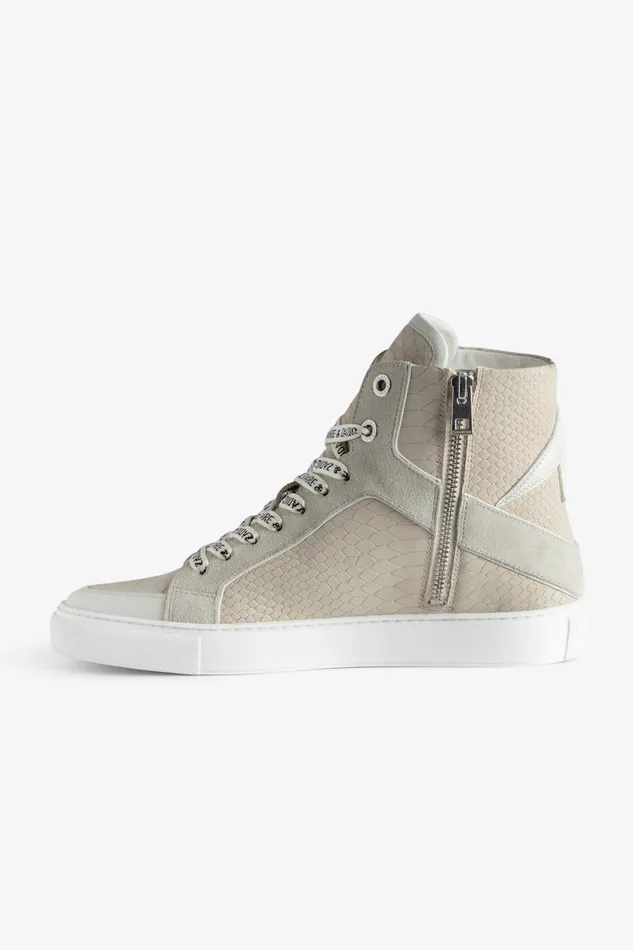Women Zadig and Voltaire Sneakers ZV1747 High Flash Sneakers Flash