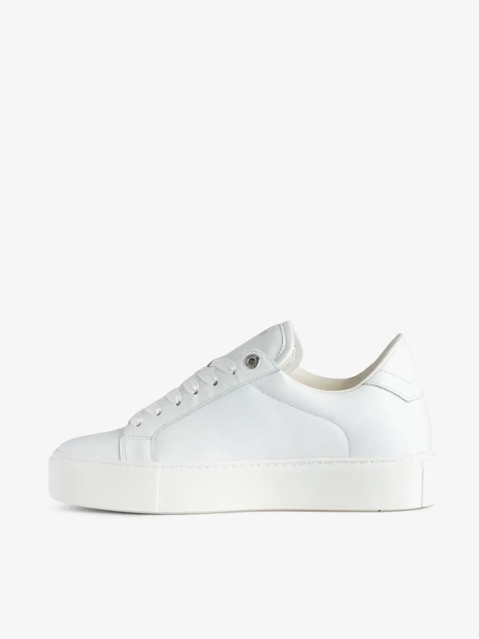 Women Zadig and Voltaire Sneakers ZV1747 La Flash LowTop Platform Sneakers White