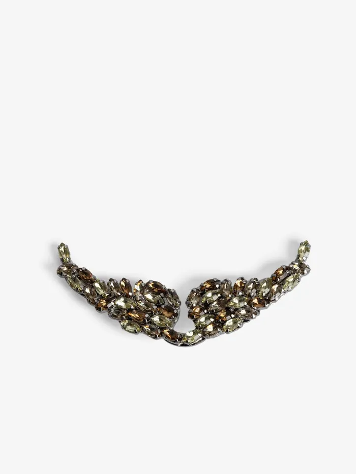Women Zadig and Voltaire Straps and Accessories StrassXL Swing Your Wings Charm Old Gold Women Zadig and Voltaire Straps and Accessories StrassXL Swing Your Wings Charm Old Gold