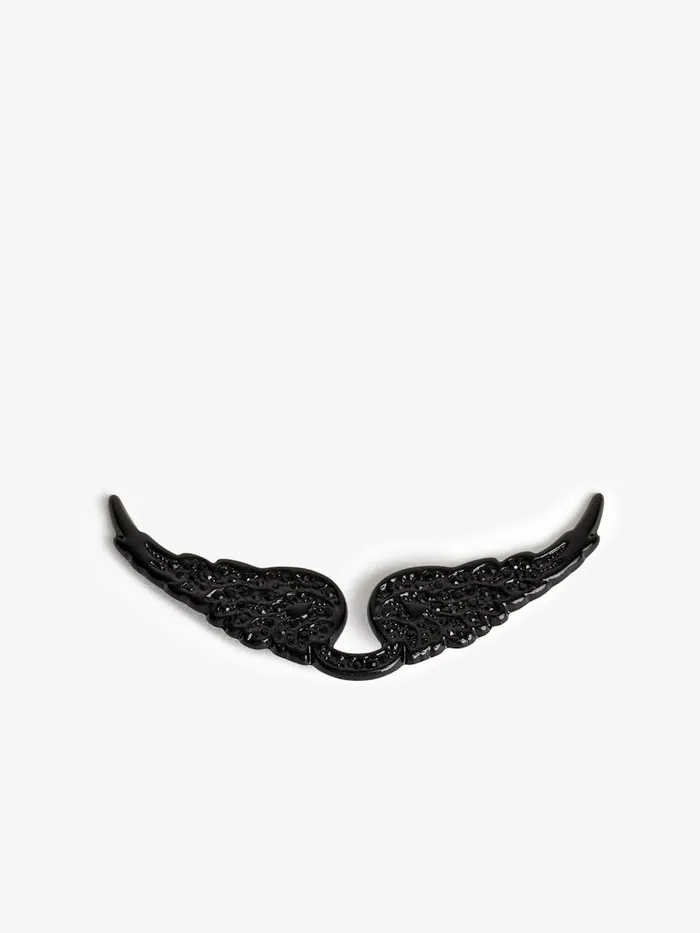 Women Zadig and Voltaire Straps and Accessories Swing Your Wings Charm Black Mattjet Women Zadig and Voltaire Straps and Accessories Swing Your Wings Charm Black Mattjet