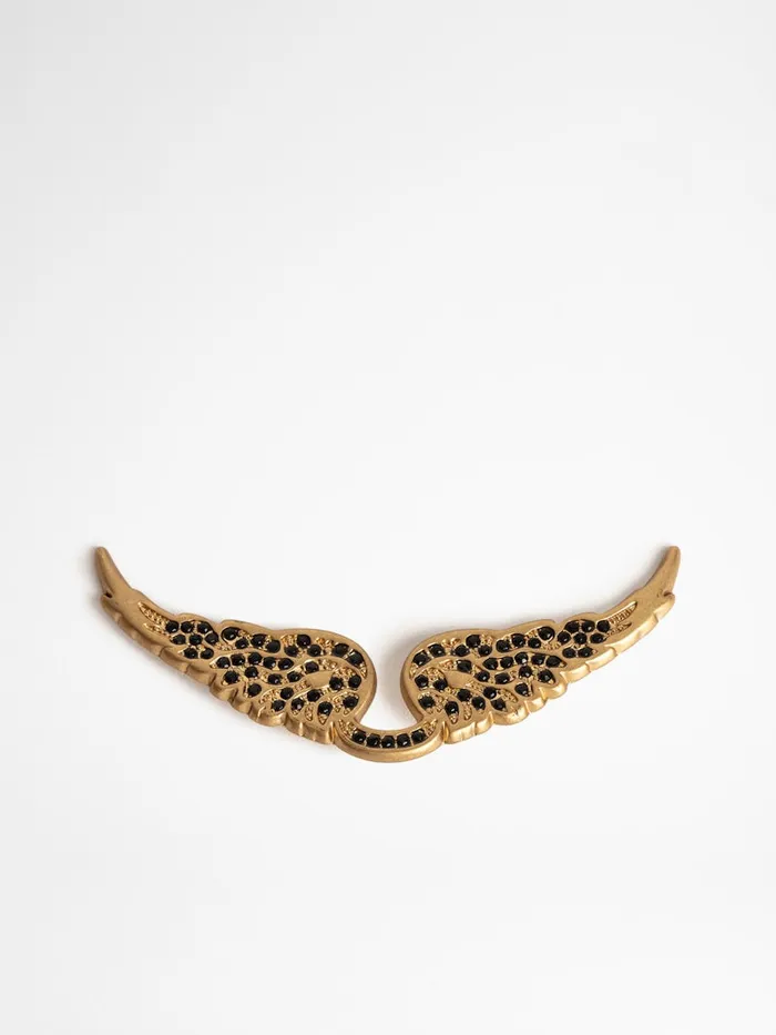 Women Zadig and Voltaire Straps and Accessories Swing Your Wings Charm Old Goldjet Women Zadig and Voltaire Straps and Accessories Swing Your Wings Charm Old Goldjet