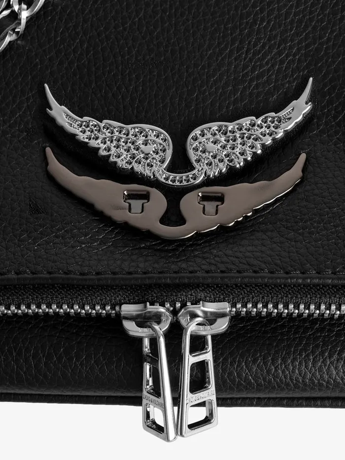 Women Zadig and Voltaire Straps and Accessories Swing Your Wings Charm Shiny Silver Hematite Women Zadig and Voltaire Straps and Accessories Swing Your Wings Charm Shiny Silver Hematite