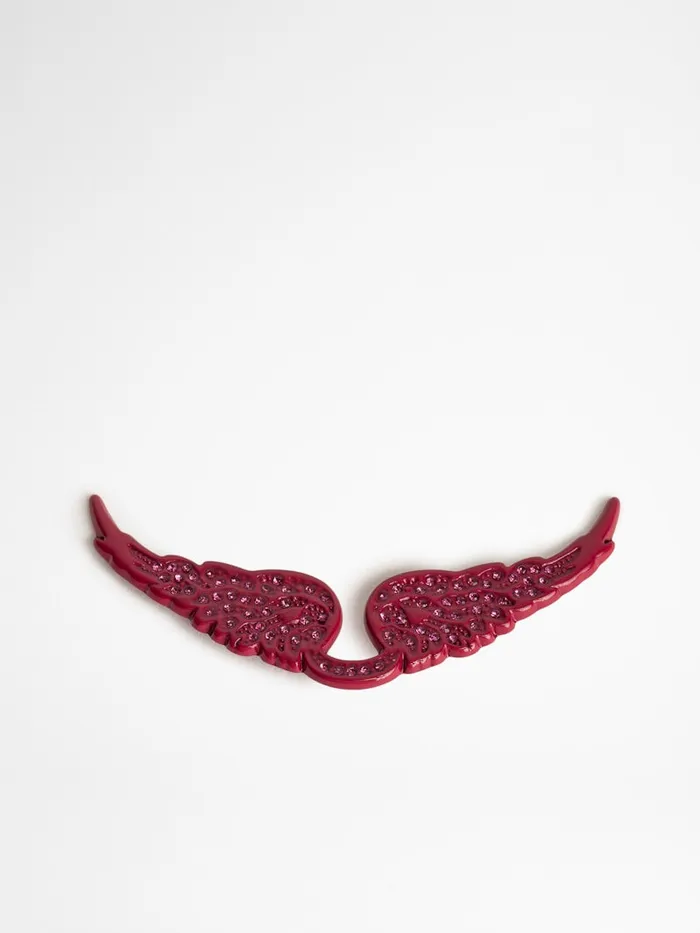 Women Zadig and Voltaire Straps and Accessories Swing Your Wings Charm Sjiny Fieryfuchsia Women Zadig and Voltaire Straps and Accessories Swing Your Wings Charm Sjiny Fieryfuchsia