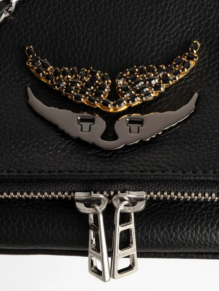 Women Zadig and Voltaire Straps and Accessories Swing Your Wings Strass Charm Black Women Zadig and Voltaire Straps and Accessories Swing Your Wings Strass Charm Black