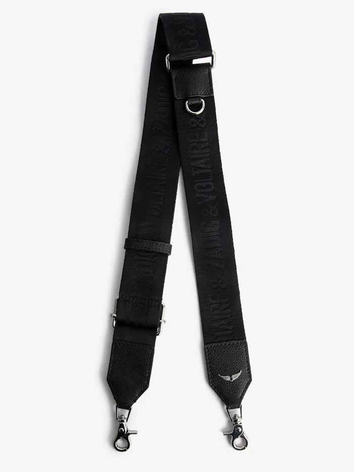 Women Zadig and Voltaire Straps and Accessories Zadig Shoulder Strap Black