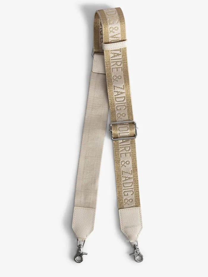 Women Zadig and Voltaire Straps and Accessories Zadig Shoulder Strap Gold