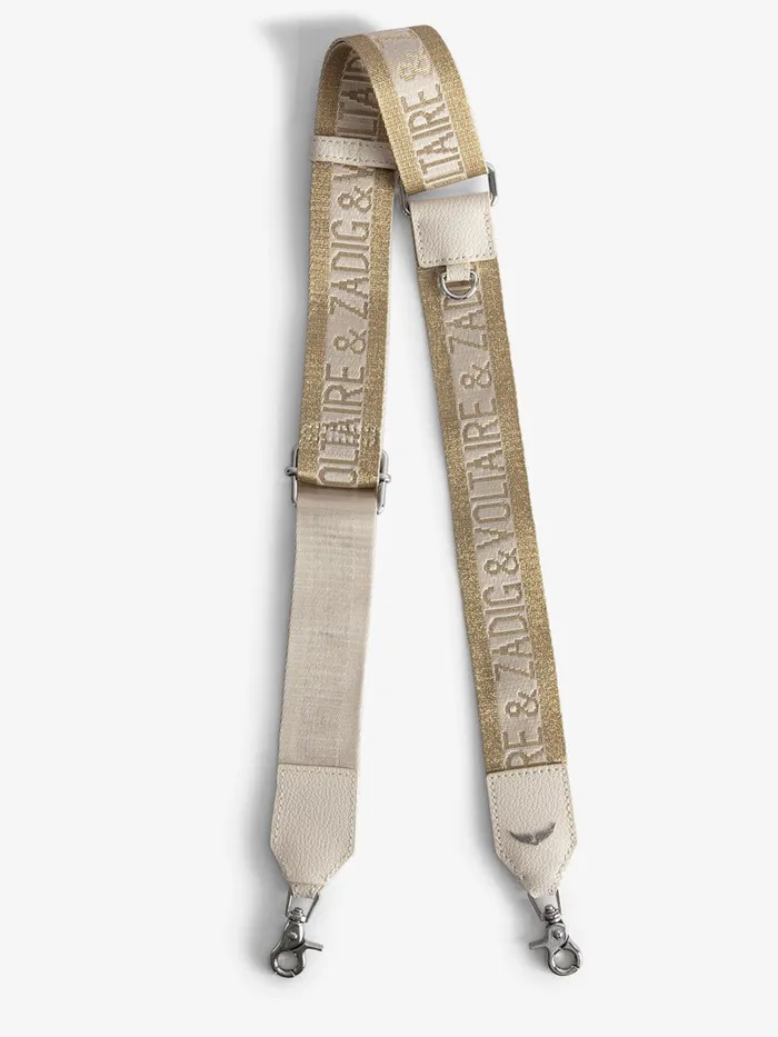 Women Zadig and Voltaire Straps and Accessories Zadig Shoulder Strap Gold