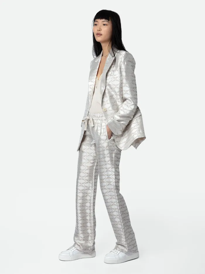 Women Zadig and Voltaire Suiting Pomy Wings Jacquard Pants Scout
