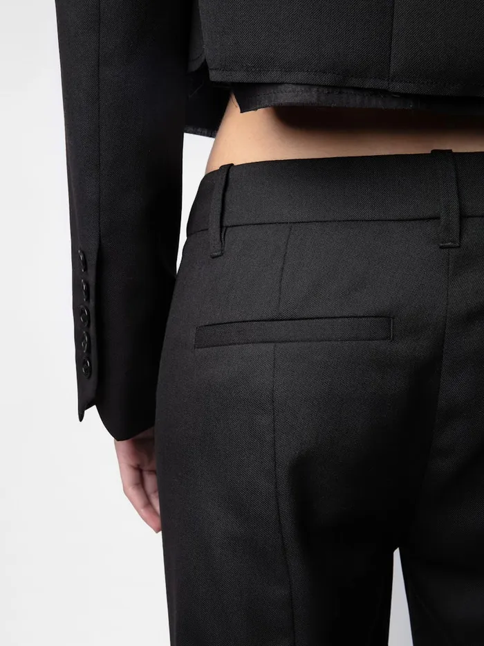 Women Zadig and Voltaire Suiting Poxy Pants Black