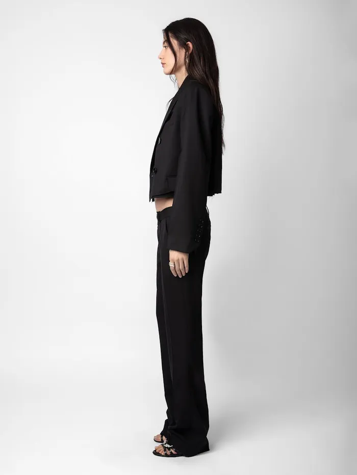 Women Zadig and Voltaire Suiting Poxy Pants Black