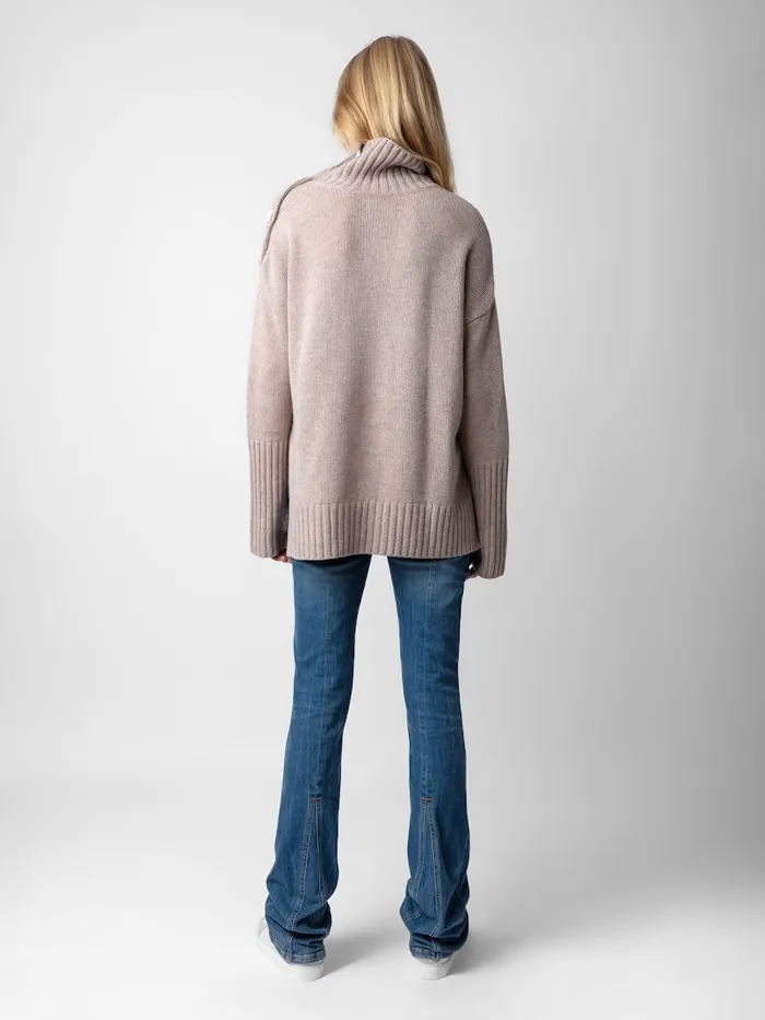 Women Zadig and Voltaire Sweaters and Cardigans Alma Cashmere Sweater Primrose