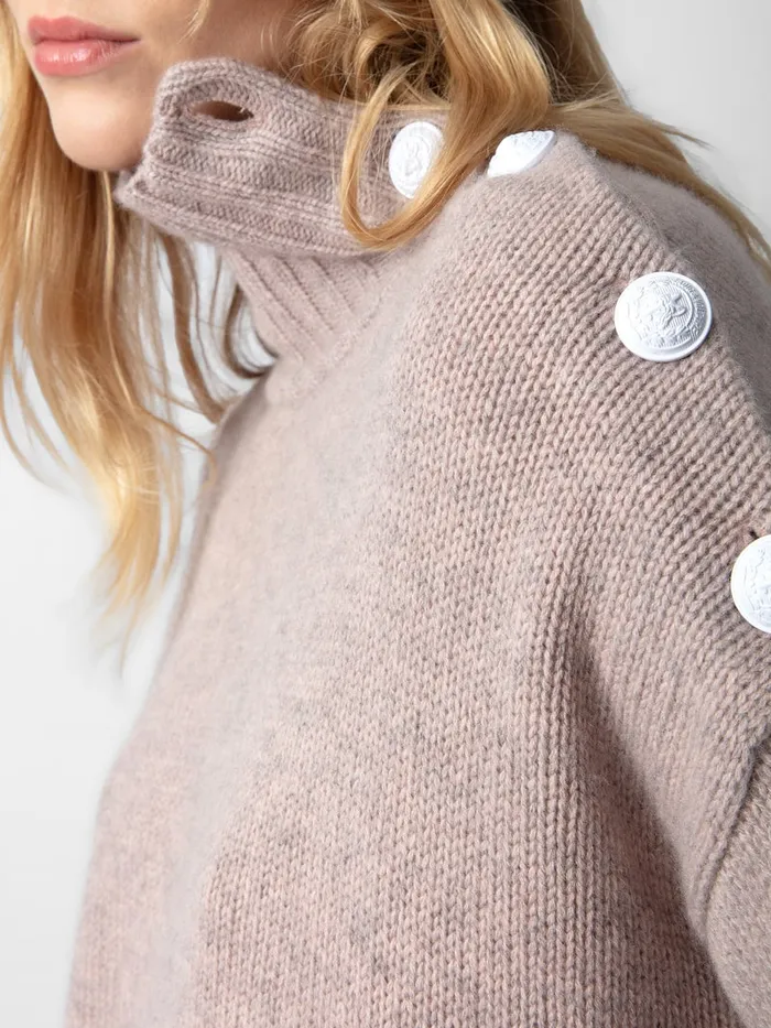 Women Zadig and Voltaire Sweaters and Cardigans Alma Cashmere Sweater Primrose