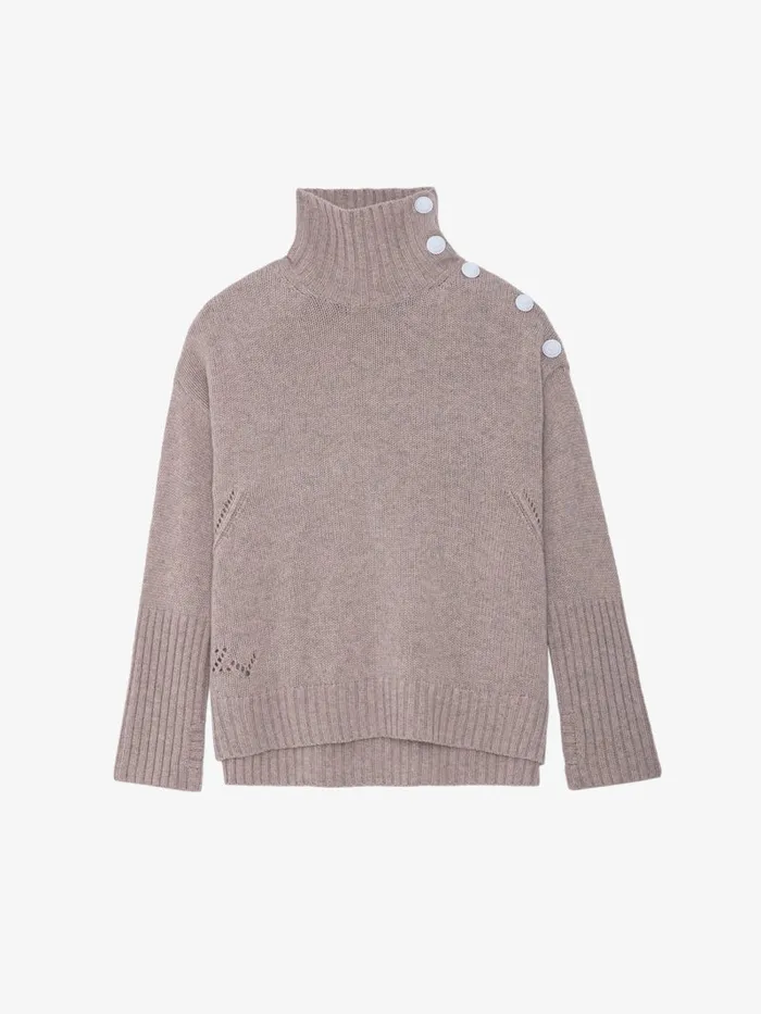 Women Zadig and Voltaire Sweaters and Cardigans Alma Cashmere Sweater Primrose