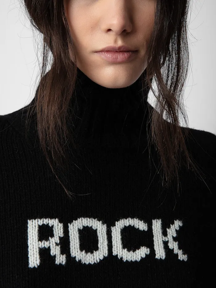 Women Zadig and Voltaire Sweaters and Cardigans Alma Rock and Roll Sweater Black