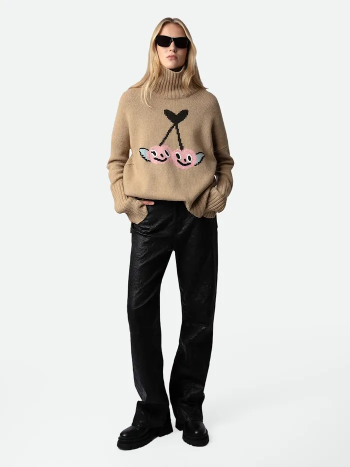 Women Zadig and Voltaire Sweaters and Cardigans Alma Sweater Nut