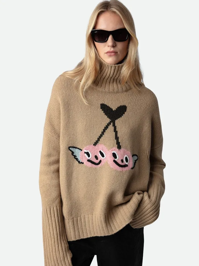 Women Zadig and Voltaire Sweaters and Cardigans Alma Sweater Nut