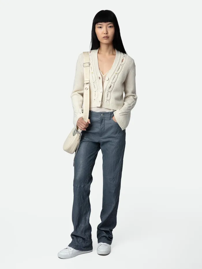 Women Zadig and Voltaire Sweaters and Cardigans Barley Cardigan Ecru