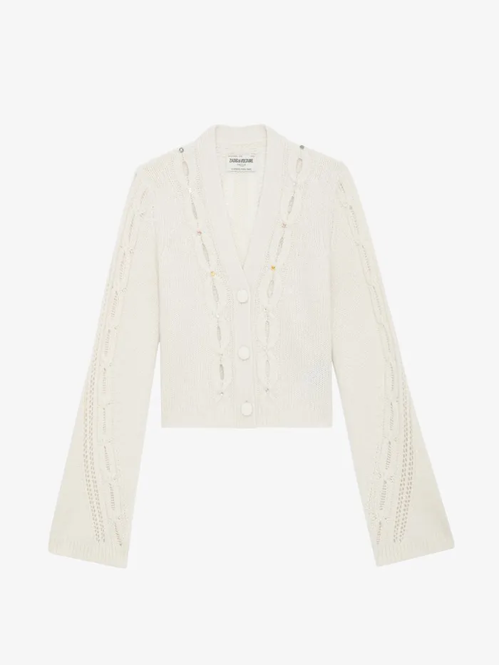 Women Zadig and Voltaire Sweaters and Cardigans Barley Cardigan Ecru