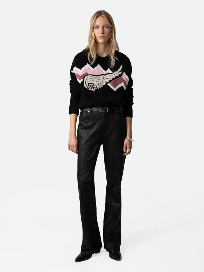 Women Zadig and Voltaire Sweaters and Cardigans Bleez Sequin Sweater Black
