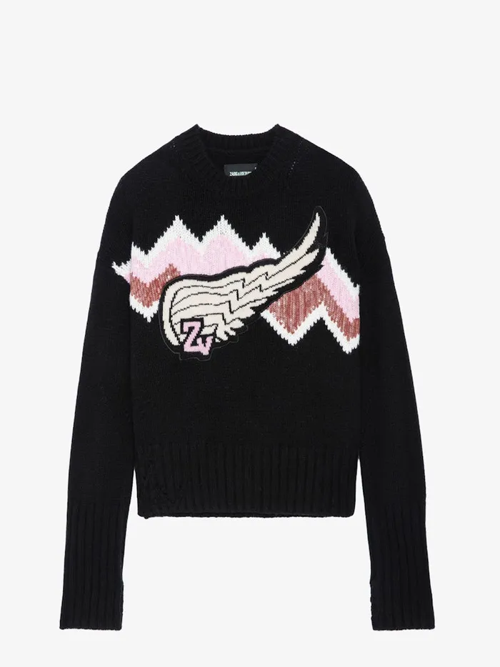 Women Zadig and Voltaire Sweaters and Cardigans Bleez Sequin Sweater Black