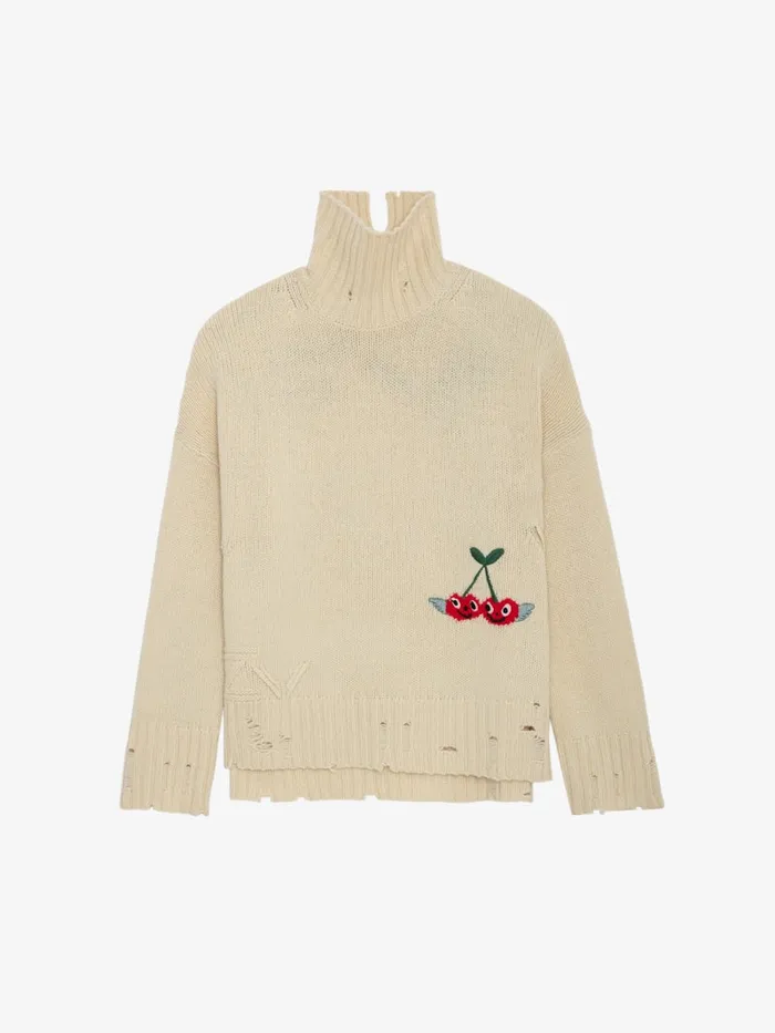 Women Zadig and Voltaire Sweaters and Cardigans Bleeza Sweater Vanille