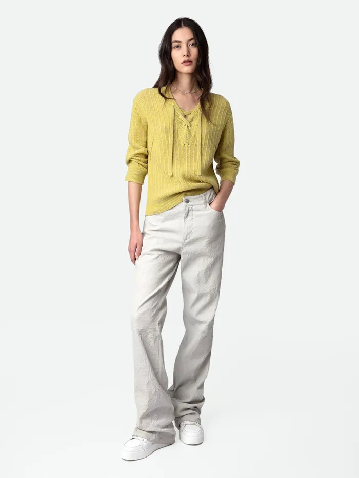 Women Zadig and Voltaire Sweaters and Cardigans Fanny Sweater Jaune