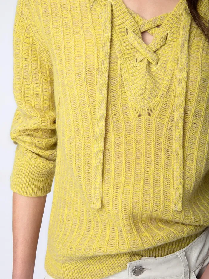 Women Zadig and Voltaire Sweaters and Cardigans Fanny Sweater Jaune