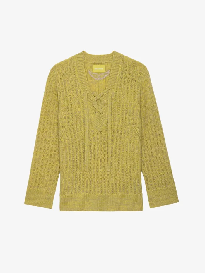 Women Zadig and Voltaire Sweaters and Cardigans Fanny Sweater Jaune
