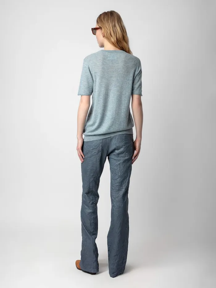 Women Zadig and Voltaire Sweaters and Cardigans Ida Photoprint Cashmere Sweater Nuage