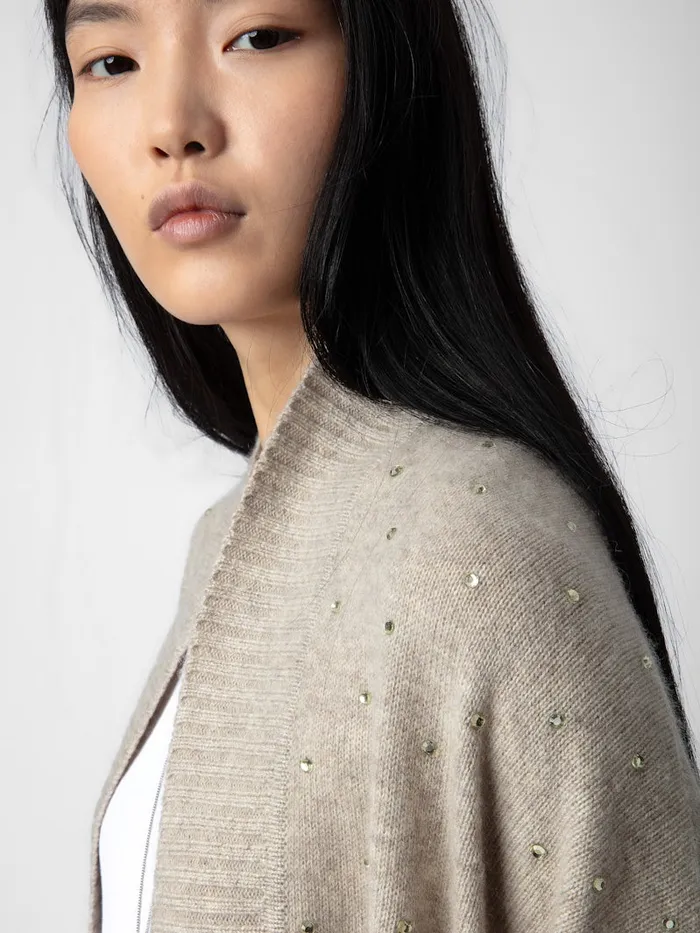 Women Zadig and Voltaire Sweaters and Cardigans Indiany Cashmere Cardigan Light Beige