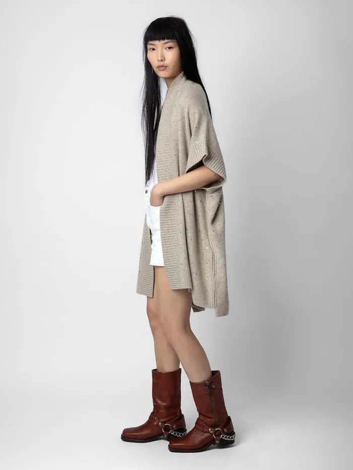 Women Zadig and Voltaire Sweaters and Cardigans Indiany Cashmere Cardigan Light Beige